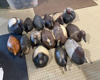 . . . 15 more vintage duck decoys