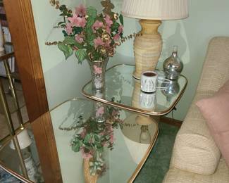 Mirrored side tables