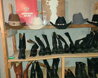 Western boots and hats