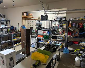 The 3 car garage is FULL of great quality items! 