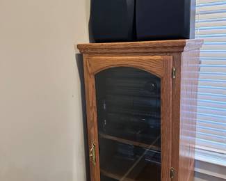 Oak Stereo Cabinet
