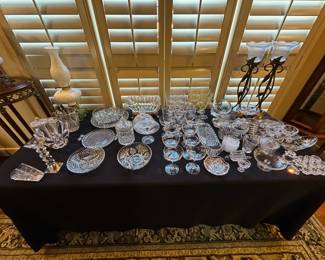 Orifors Glass Bowl and other glassware