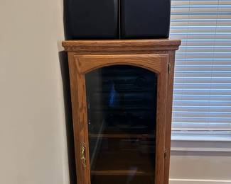 Oak Stereo Cabinet