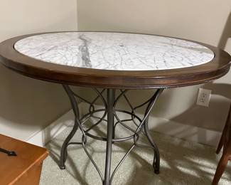 Round Table with Marble Top