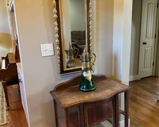 Federal Style Mirror and Antique Curio