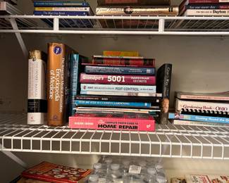 Books, many books not all pictured