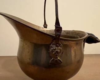 Brass spittoon