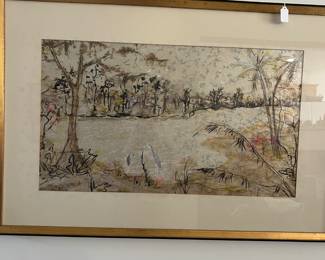 Painting on silk