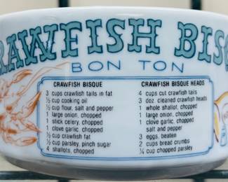Vintage Ljubgberg Collection
   “Crawfish Bisque” Bon Ton