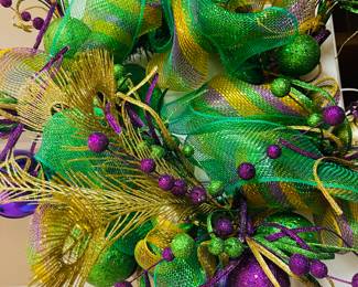 Beautiful Mardi Gras Wreath