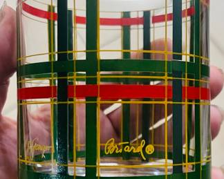 Rare Signed George Briard Plaid Glasses 