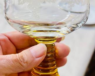 Set of (8) 
   Vintage Scott  Zwiesel German Wine Glasses 