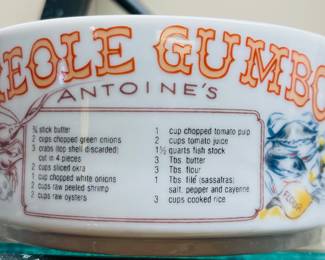 Set of Vintage Ljubgberg Collection 
   “Antoine’s Creole Gumbo”
