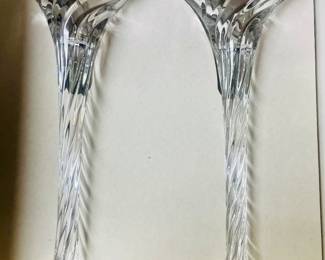 Pair of Crystal Candleholders
