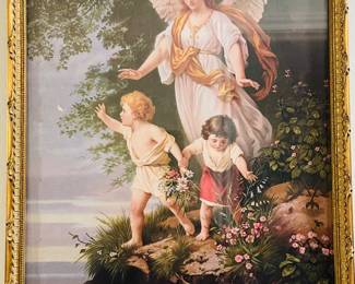 Gold  Framed
   Guardian Angel of Children