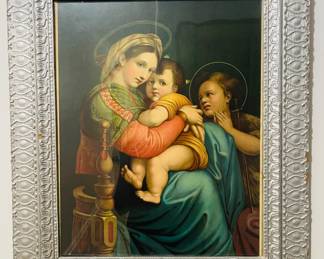 Beautiful Raphael Madonna 
  Della Seggiola 