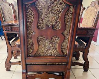Back View of Mark Neo Renaissance  Dining Chairs 