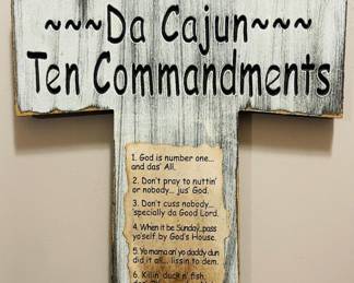 Cute Cajun 10 Commandments
