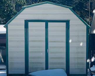 Metal Building (10’ X 16’) with
    Two Windows and Double Doors
    