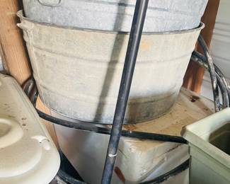Vintage Galvanized Tubs
    Great for Gardening 