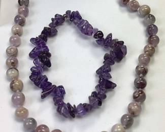 Fluorite Necklace Amethyst Bracelet