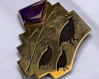 Mark Romeo Sterling Brooch Pendant