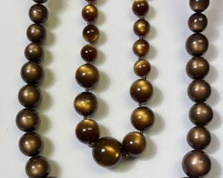Chocolate Moonglow Necklaces