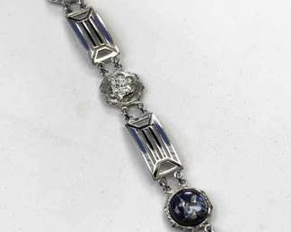 Art Deco Sterling Link Bracelet