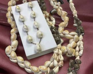 Cowrie Shell, Scotch Bonnet Stone Necklaces