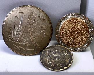 Mexican Pendant Brooches