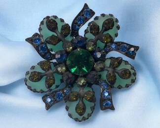Blue Green Brooch