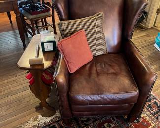 Leather recliner