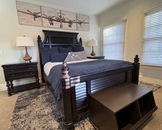 Tommy Bahama bed -2 night stands -and dresser