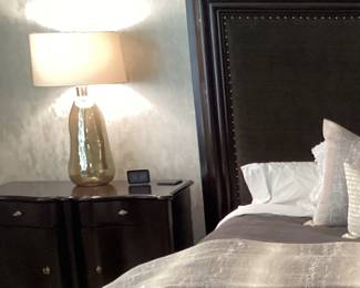 A pair of "Arterios "Joss glass lamps