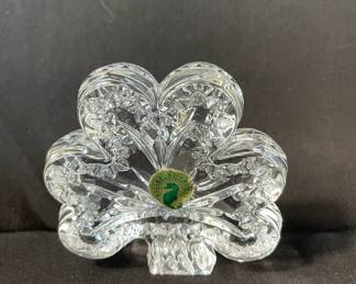 Waterford Lead Crystal Shamrock Table Top Decor