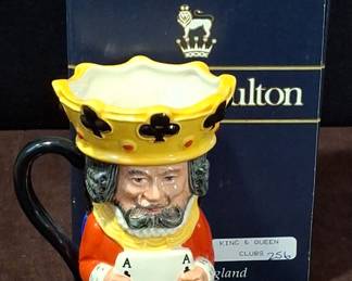 1995 * Limited Edition * Royal Doulton * Toby Jug * King And Queen Of Clubs * D6999 *