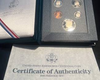 1990 Prestige Set US Mint with COA