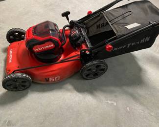 CRAFTSMAN LIKE NEW 60 VOLT LAWNMOWER.