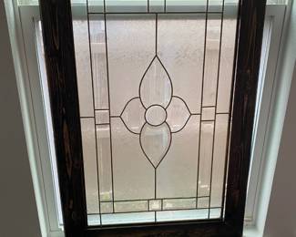 LEADED GLASS WINDOWPANE.