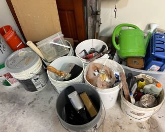 LOADS AND LOADS of tools, buckets full,