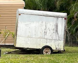 trailer, closed landscape trailer