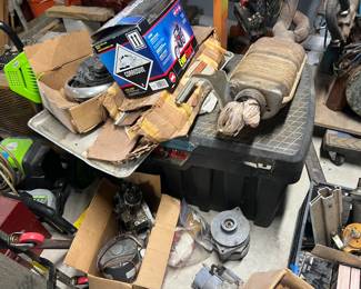 Carburators, alternators, car parts, exhausts