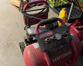 air compressor and a pressure washer