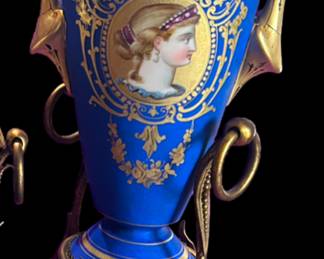 One of two Sevres vases