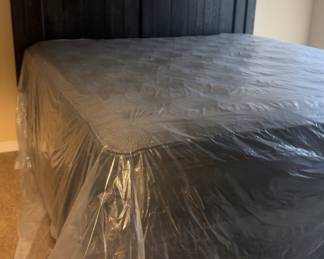 This is a New Queen bed never been slept in. They paid  $1700,00 for it . Selling for much less . 