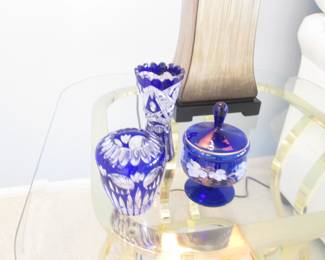 Blue Cut to Clear Crystal