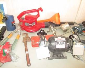 Power Tools + Antique Hand Meat Grinder