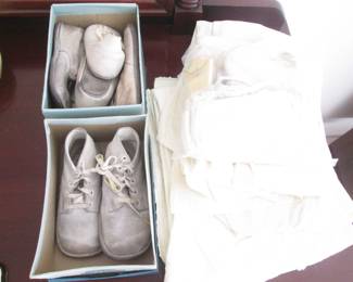 Older Child's Shoes & Vintage Clothing