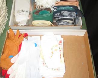 Ladies Gloves, Hankies & Belts