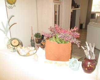 Decor:  Planters, Plants & Shells